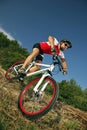 Extreme MTB cyclist