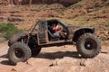 An extreme off-road sporting event in the desert