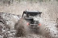 Extreme offroad car in mud Royalty Free Stock Photo