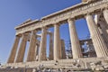 Extreme perspective of Parthenon ancient temple