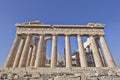 Extreme perspective of Parthenon ancient temple