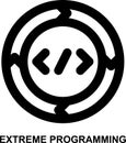 extreme programming, sdlc, programming, coding, software development, agile outline icon