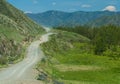 Extreme road in mountains