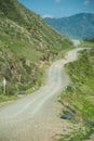 Extreme road in mountains