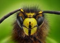 Extreme sharp and detailed study of wasp head