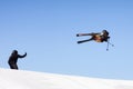 Extreme Skier jumps up high