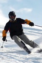 Extreme skiing Royalty Free Stock Photo