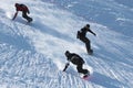 Extreme snowboarding race
