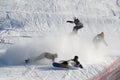 Extreme snowboarding race