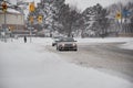 Extreme snowfall during snowstorm in Toronto