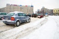 Extreme snowfall - Traffic jam