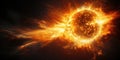 Extreme solar storm, solar flares. generative ai