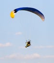 Extreme sport parachute in the sky
