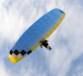 Extreme sport parachute in the sky