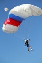 Extreme sport parachutist