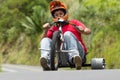 Extreme Sport Trike Drifting Royalty Free Stock Photo