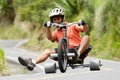 Extreme Sport Trike Drifting Royalty Free Stock Photo