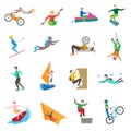 Extreme Sports Icons vector design illustration Royalty Free Stock Photo