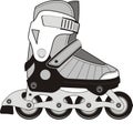 Extreme sports roller skates Royalty Free Stock Photo