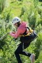 Extreme sports Ropejumping Royalty Free Stock Photo