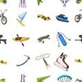 Extreme sports set collection icons