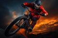 Extreme Stunts: Rider\'s Gravity-Defying Feats. Royalty Free Stock Photo