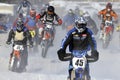 Track Motorcycle Racing in winter