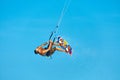 Extreme Water Sport. Kiteboarding, Kitesurfing Air Action. Recreational Sports. Summer