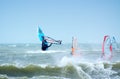 Extreme windsurfing Royalty Free Stock Photo