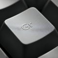 Macro View of Keyboard Gr Keycap Royalty Free Stock Photo