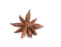 Extremely closeup view of anise star, Star anise spice fruits an