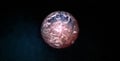 Extremely detailed and realistic high resolution 3D illustration an Exoplanet. Shot from space Royalty Free Stock Photo