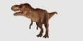 Extremely detailed and realistic high resolution 3d illustration of a T-Rex Dinosaur isolated on white Background