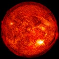 Extremely hot star. Liquid plasma. Elements of this image furnished by NASA