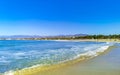 Extremely huge big surfer waves at beach Puerto Escondido Mexico Royalty Free Stock Photo