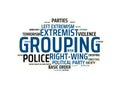 EXTREMISM - image with words associated with the topic EXTREMISM, word, image, illustration