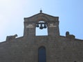 Church of St. Silvestre with statues of animals to Viterbo in Italy.