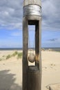 Cape of Kolka. Post between the cold Baltic Sea and Gulf of Riga.