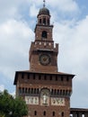 Tower of the Filarete to Milan in Italy.