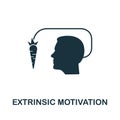 Extrinsic Motivation vector icon symbol. Creative sign from gamification icons collection. Filled flat Extrinsic Motivation icon