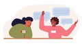 Extrovert individuality. Extraversion character enjoying communication with