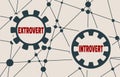 Extrovert vs introvert metaphor