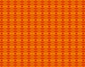 Extruded abstract red and orange round pattern