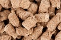 Extruded bran close up