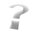 Extruded question mark Royalty Free Stock Photo