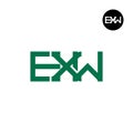EXW Logo Letter Monogram Design Royalty Free Stock Photo