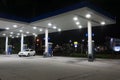 Exxon Mobil Gas Station at Night