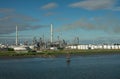 ExxonMobil petroleum refinery and storage tanks, Antwerpen, Belgium