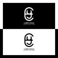 EY initial letter logo. Alphabet E and Y pattern design monogram