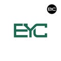 EYC Logo Letter Monogram Design Royalty Free Stock Photo